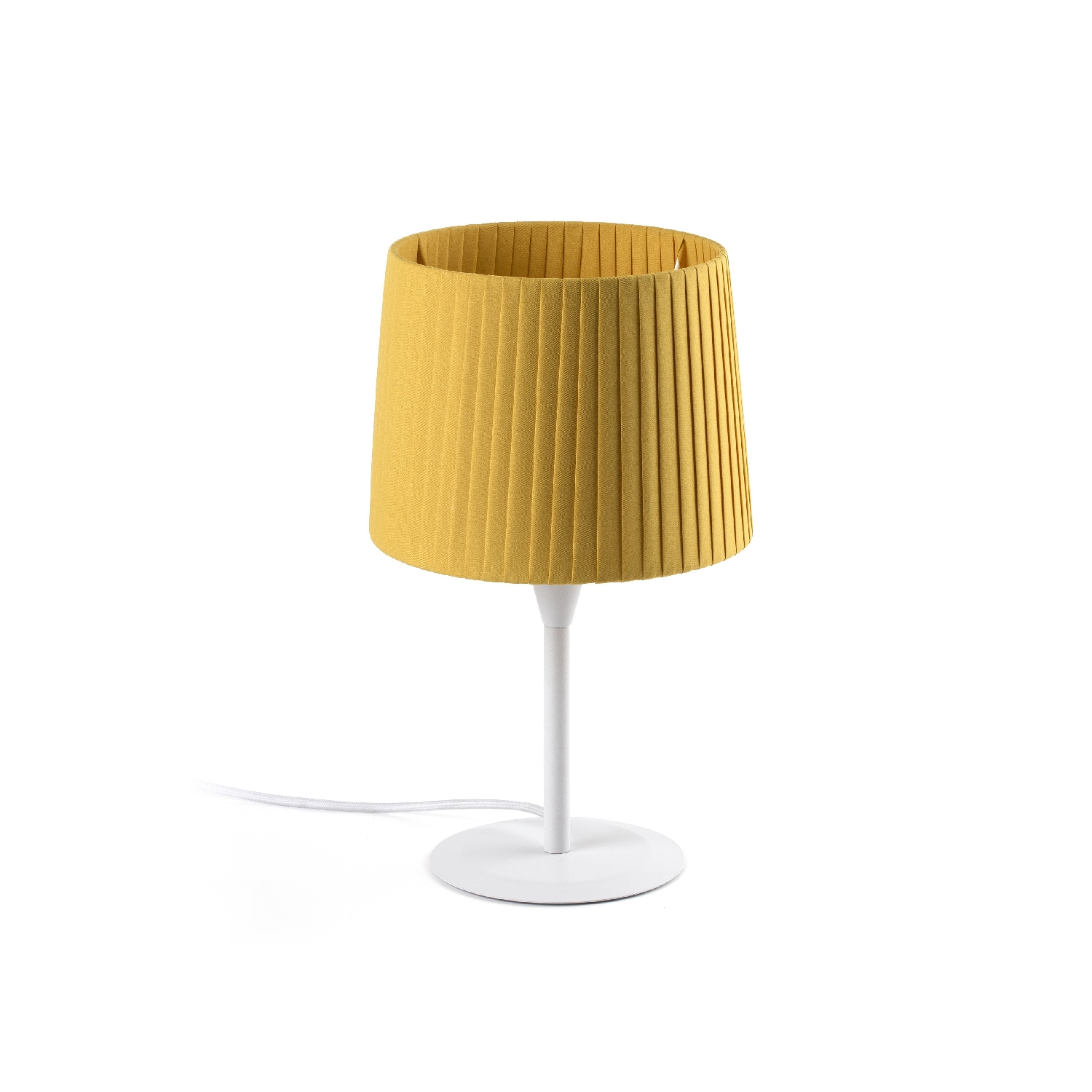 Veioza / Lampa de masa moderna design elegant SAMBA mini alb/galben 64316-36