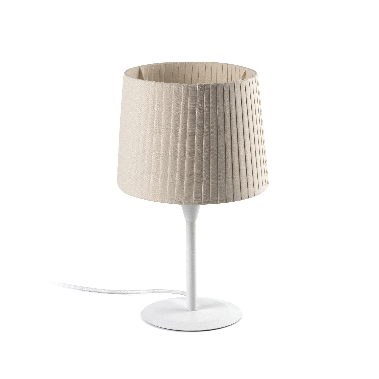 Veioza / Lampa de masa moderna design elegant SAMBA alb/bej 64310-38