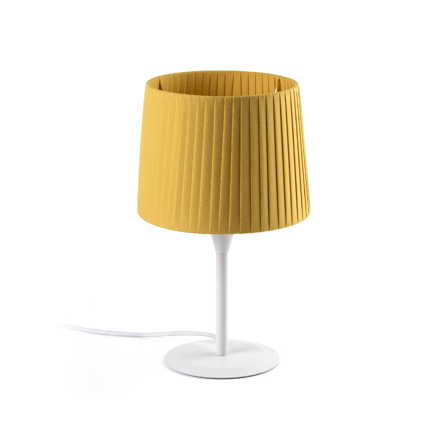 Veioza / Lampa de masa moderna design elegant SAMBA alb/galben 64310-39