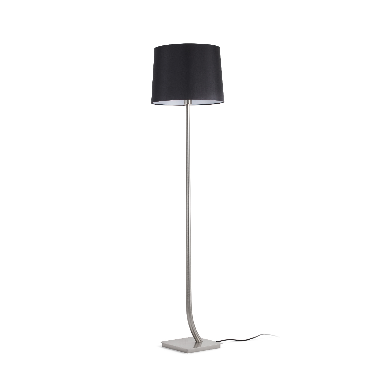 Lampadar / Lampa de podea eleganta design clasic REM nickel/negru 29686-09