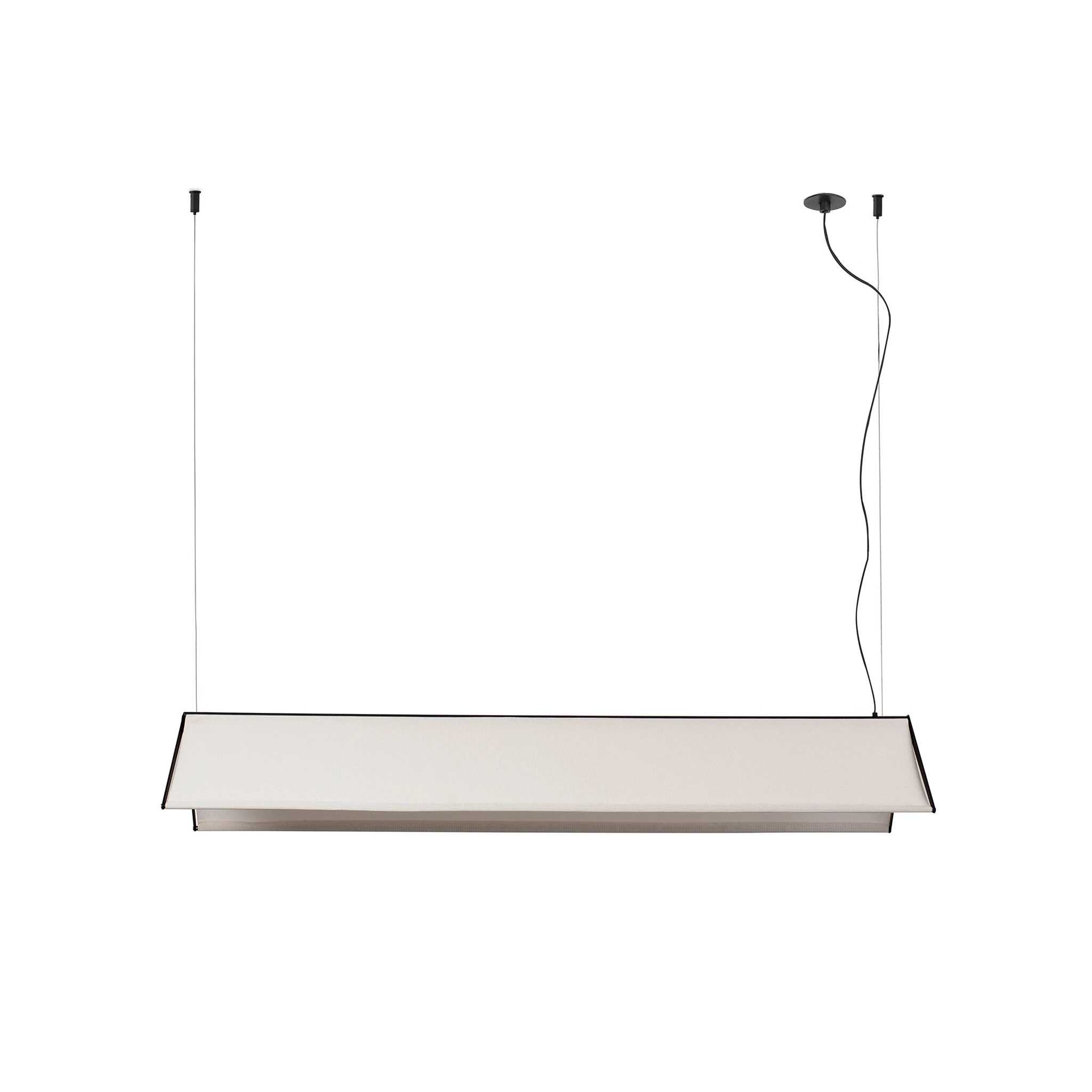 Lustra LED suspendata design modern minimaliat LUDOVICO II 115cm White