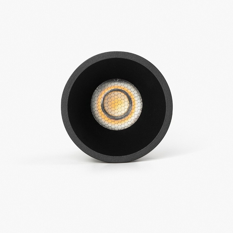Spot LED incastrabil TULIPA Black recessed downlight 10W 15° 2700K CRI90 IP44