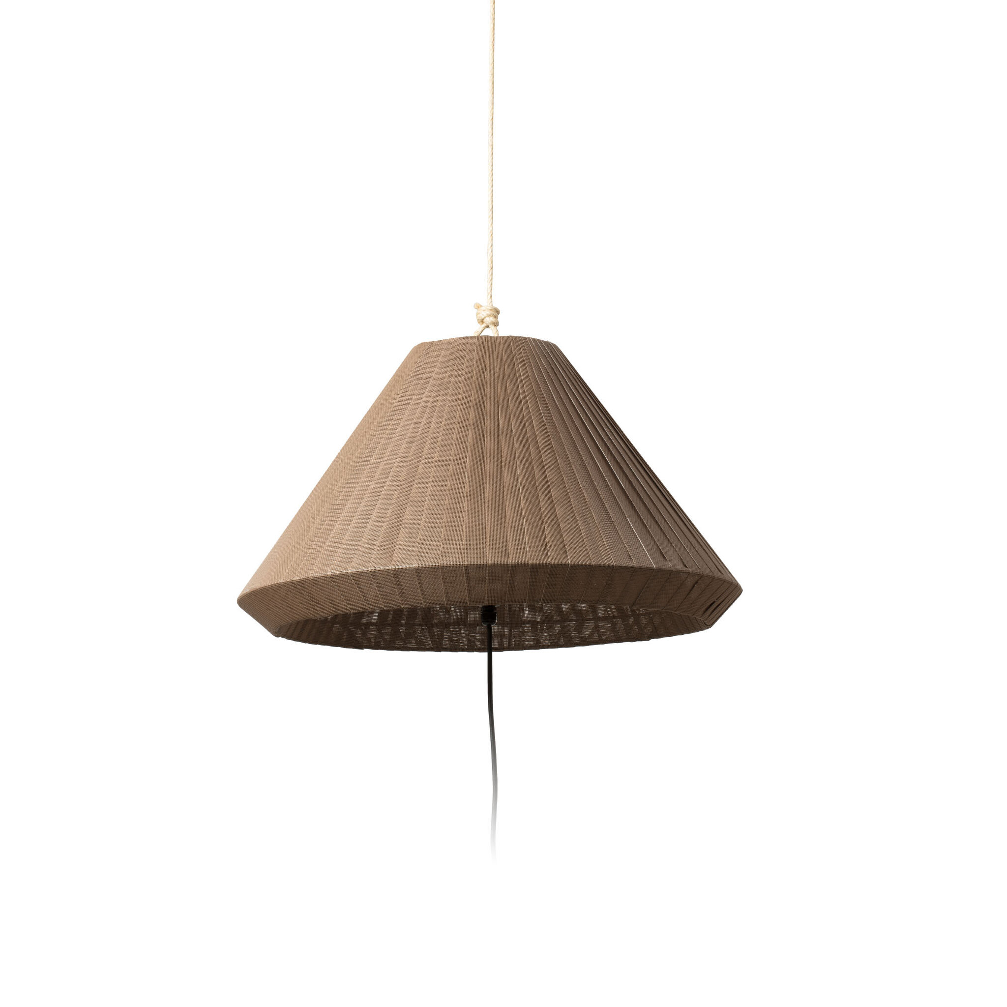 Lampa/Pendul portabil iluminat exterior decorativ SAIGON hole cap T70 gri/maro