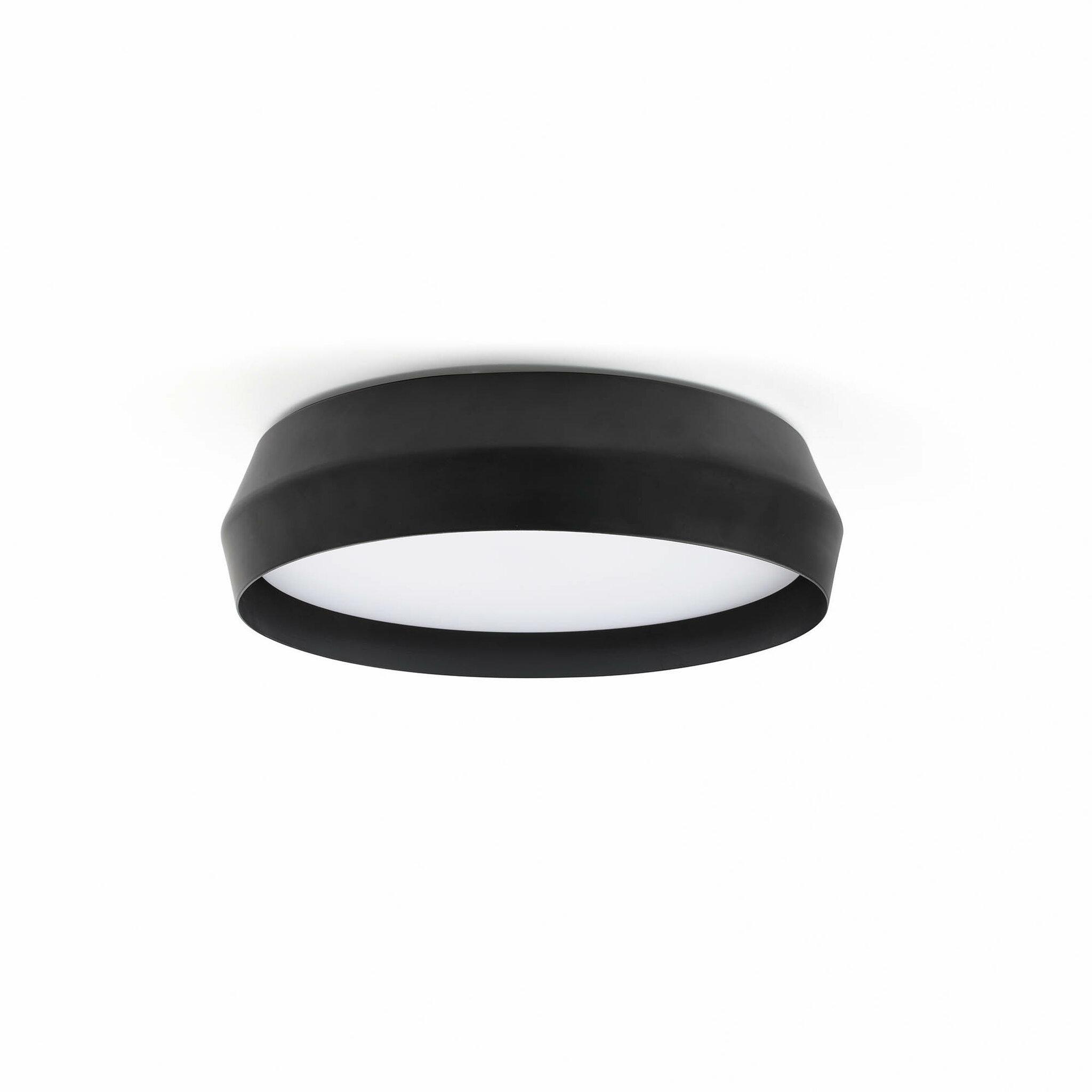 Lustra / Plafoniera LED design modern slim SHOKU Ø35cm negru