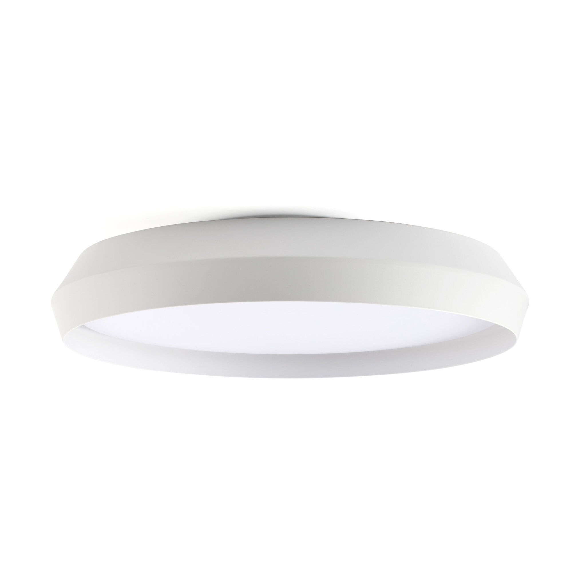 Lustra / Plafoniera LED design modern slim SHOKU Ø60cm alb