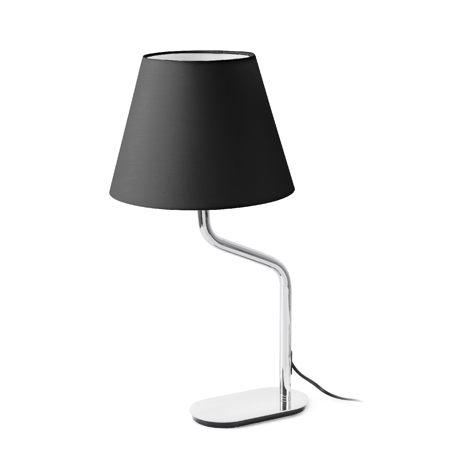 Veioza / Lampa de masa moderna design elegant ETERNA crom/negru 24008-15 