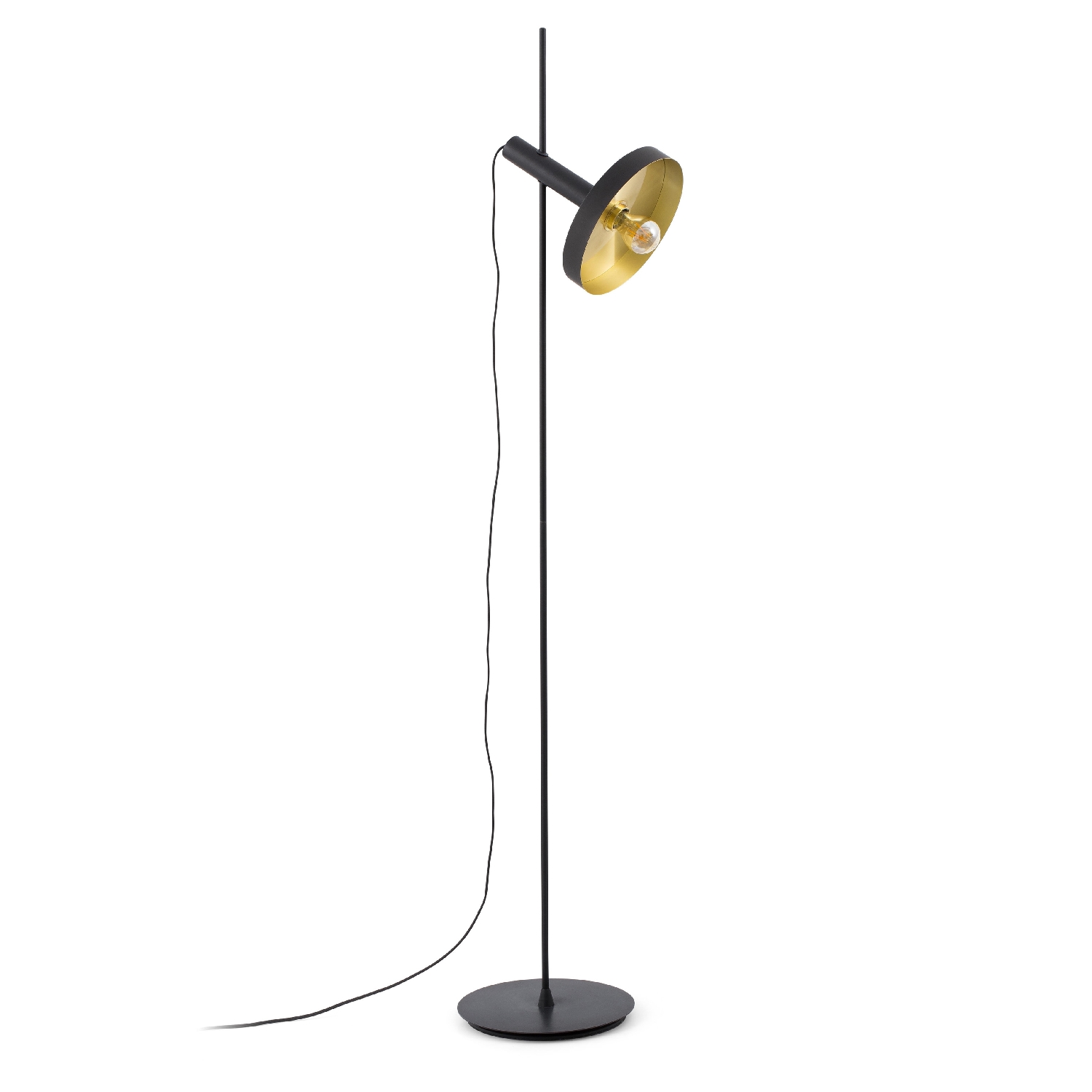 Lampadar / Lampa de podea design modern WHIZZ negru/auriu 20164-95